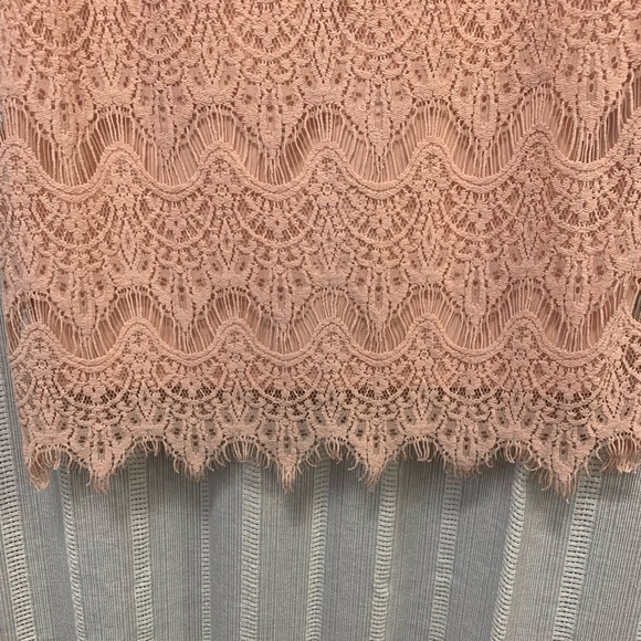 RN Studio by RonniNicole Pink Peach Lace Dress Size 6 - Picture 7 of 11